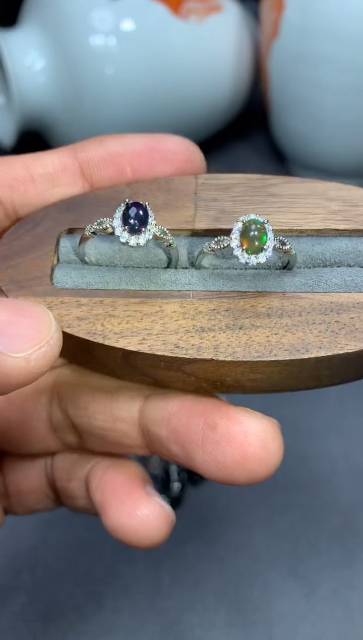 【闪购商品】欧泊戒指未镶嵌W47（随机性发货只发一单）