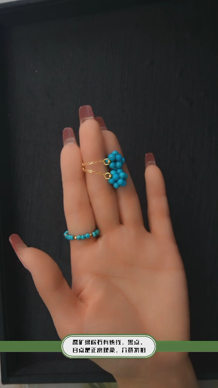 【闪购商品】绿松石耳环银S925镶嵌发货一件