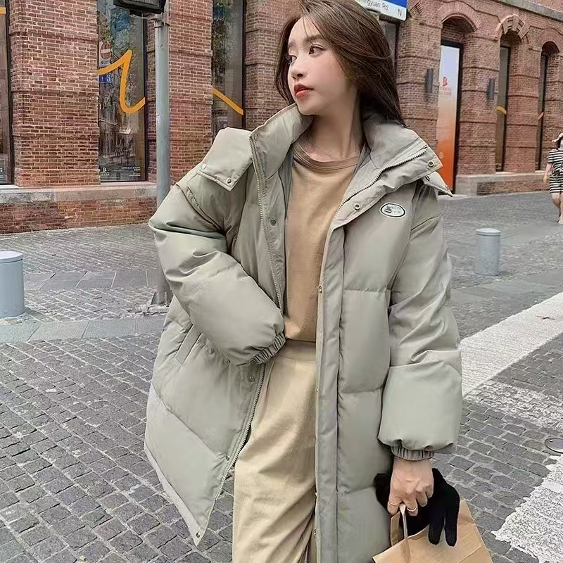 4983 秋冬女士中长款时尚棉服 F28