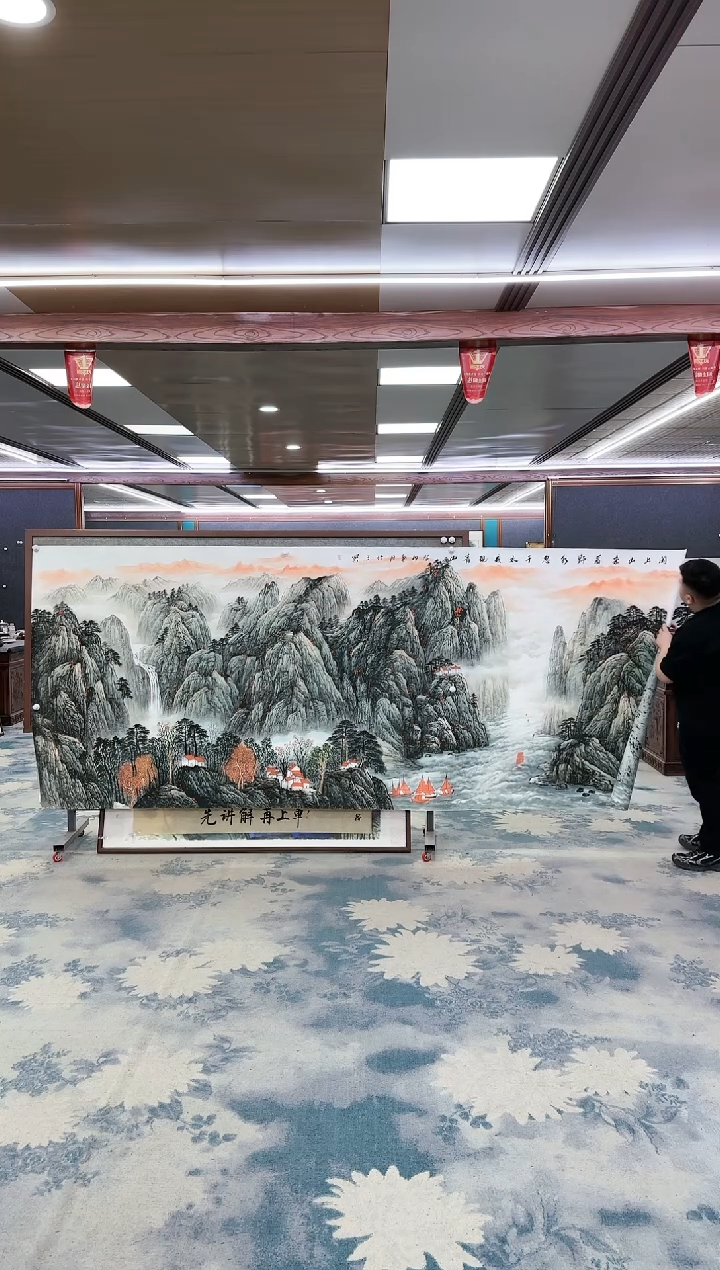 【闪购商品】绘画W-张伦玉-大丈二-山水国画