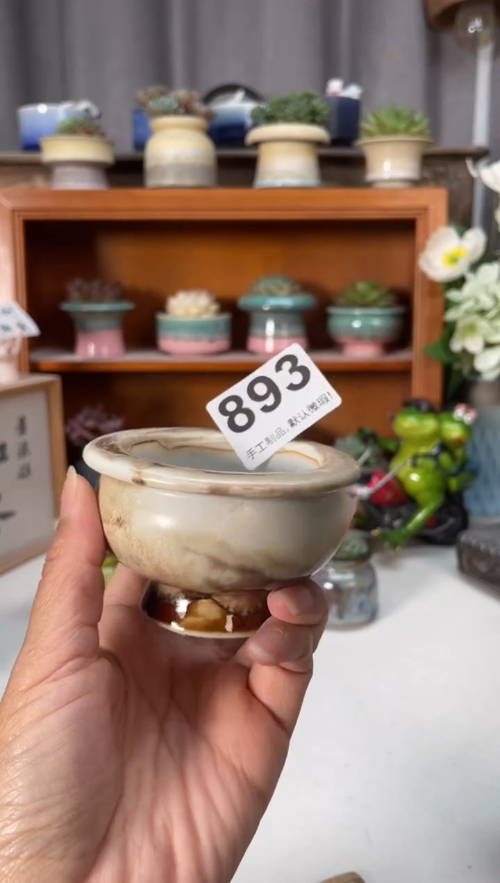 瓷片893知木小芳花盆编号