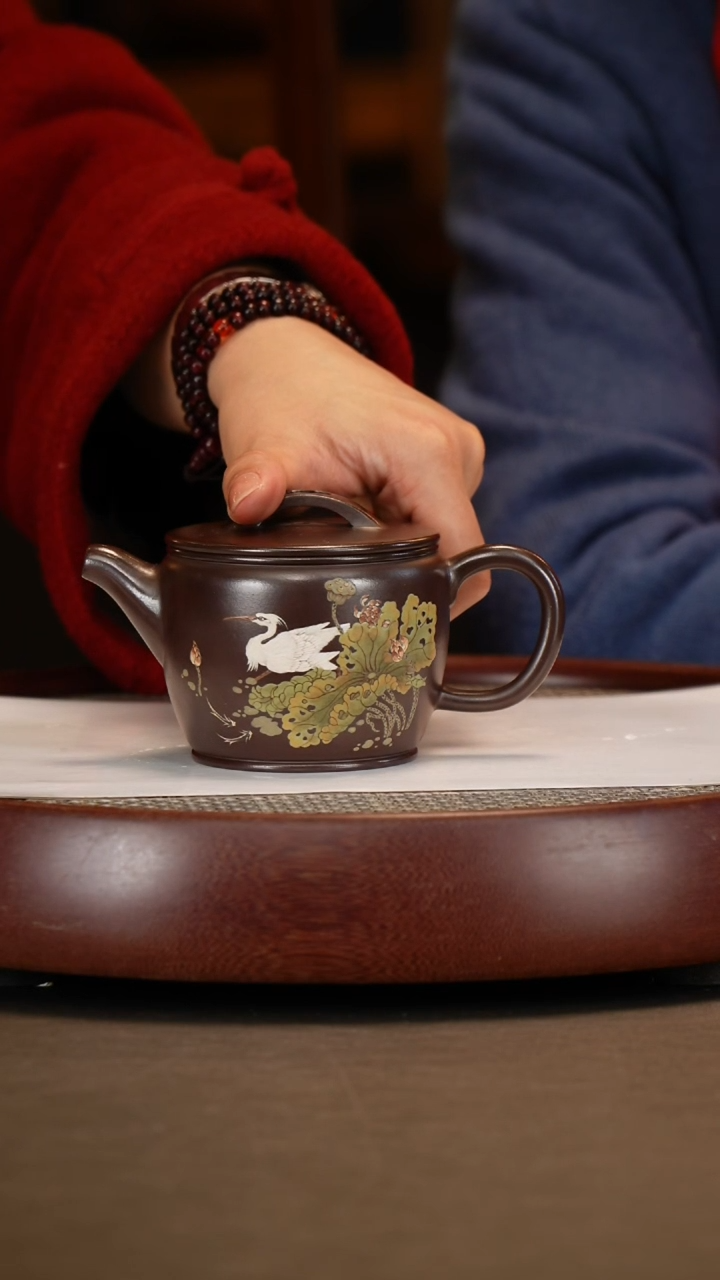 【闪购商品】紫砂茶壶【鲍宜明】紫泥汉瓦