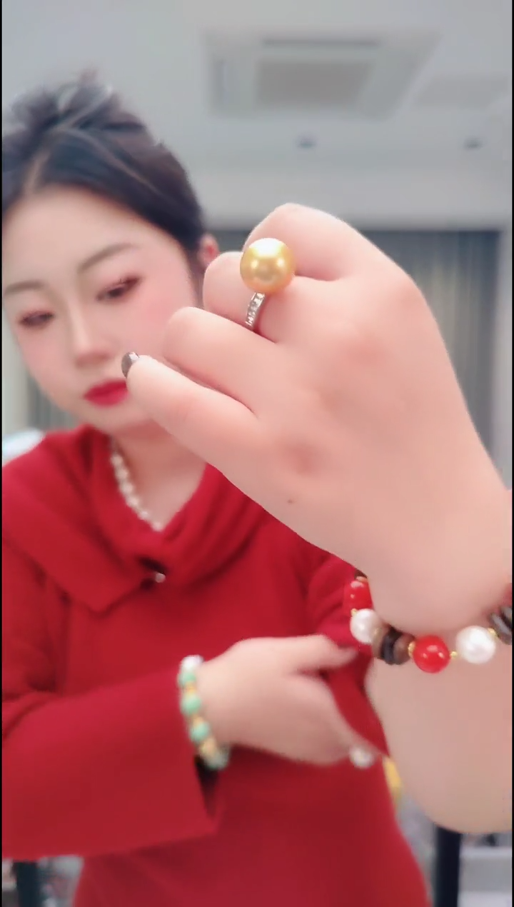 颈饰未镶嵌淡水珍珠3163戒指