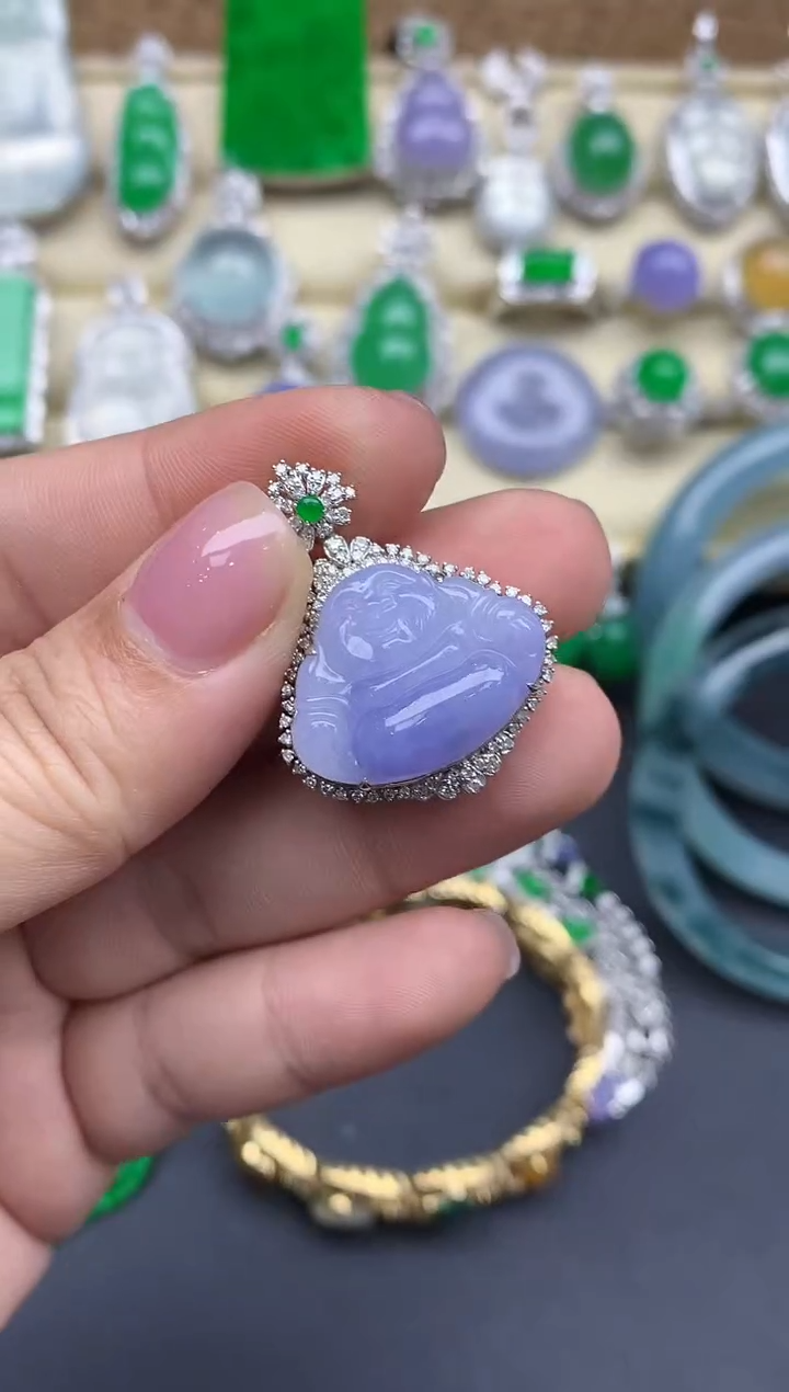 【闪购商品】翡翠颈饰18K金镶嵌382-中国好珍宝