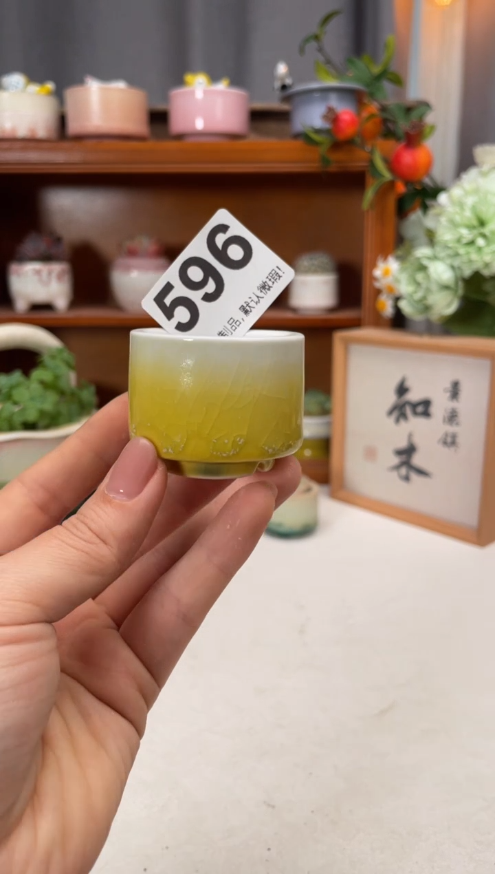 瓷片596知木小芳花盆