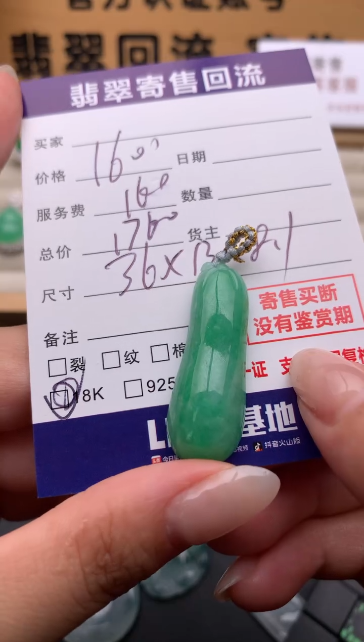 翡翠未镶嵌颈饰10134936