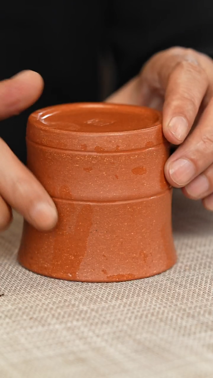 【闪购商品】紫砂茶壶降坡泥竹节杯