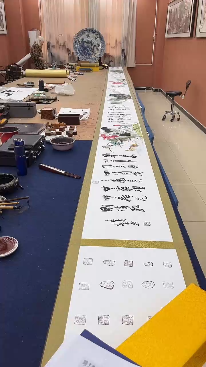 【闪购商品】书法欧阳刘玲 梁汉林合作长卷