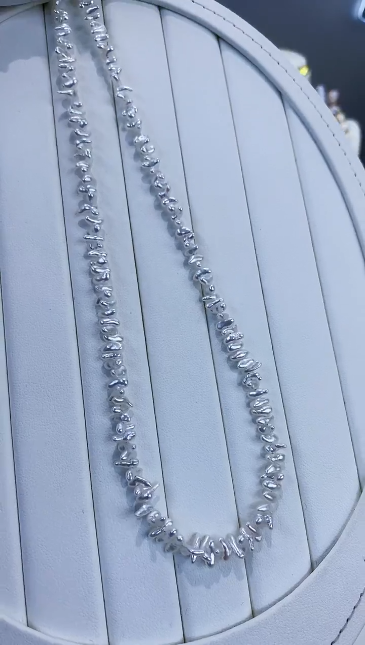 项链未镶嵌海水珍珠Y海水keshi项链多样性发一