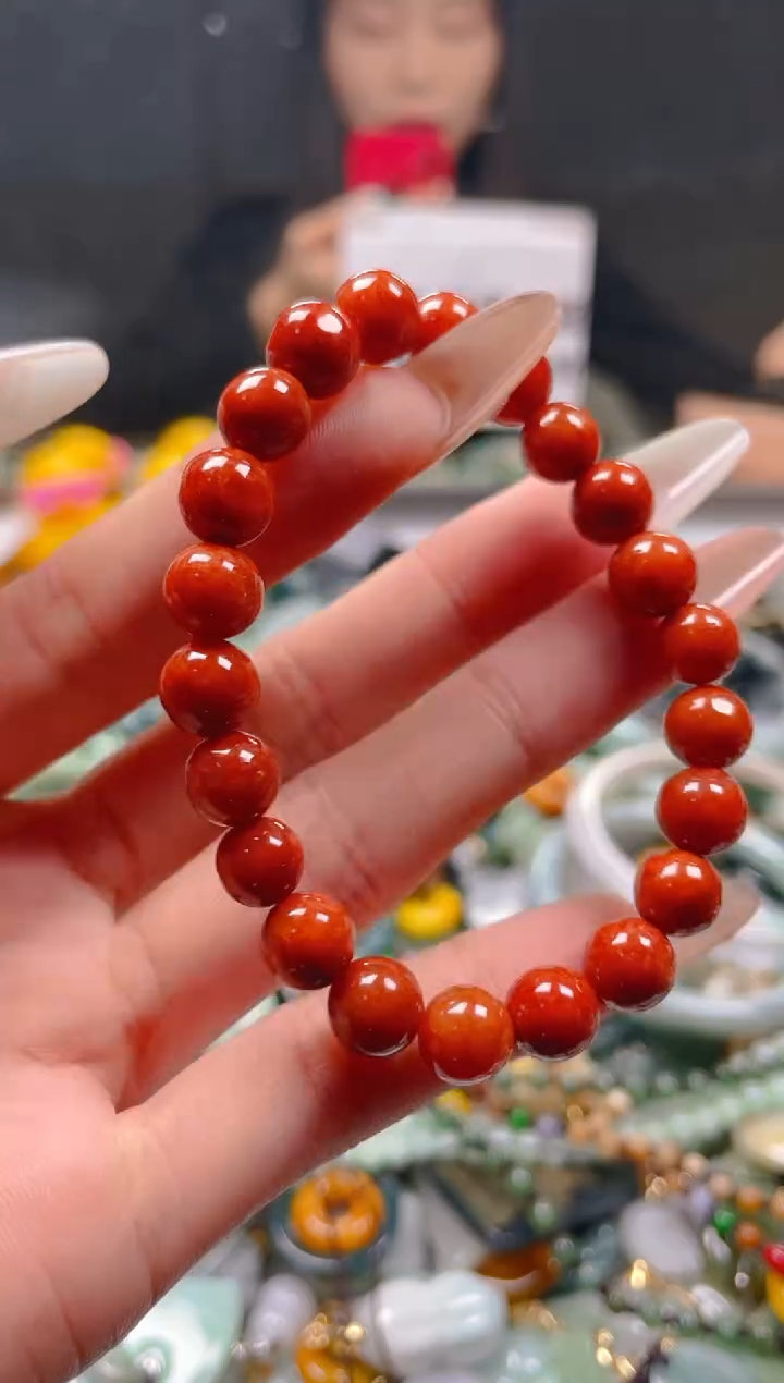 【闪购商品】翡翠颈饰未镶嵌8-9MM/Q/翡翠A货一图一物