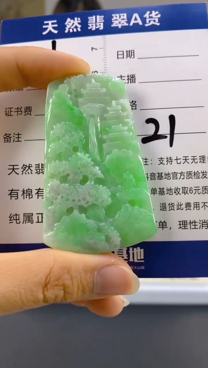 【闪购商品】翡翠颈饰未镶嵌天然A货翡翠