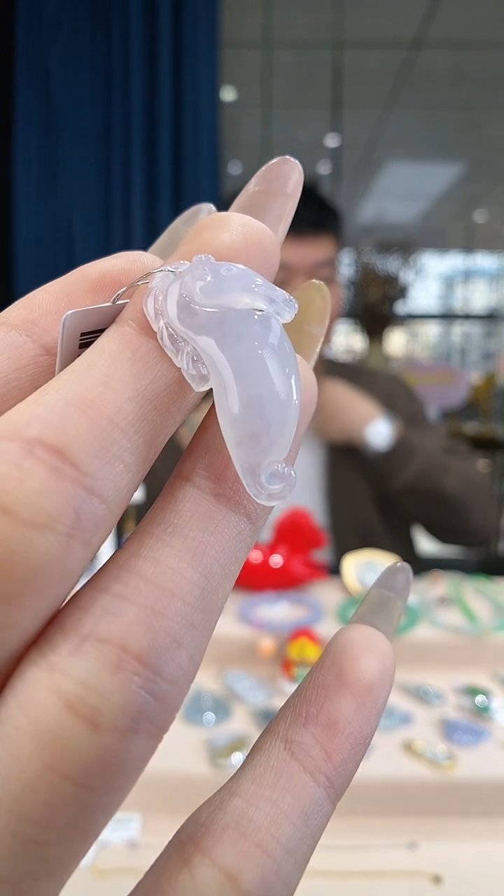 翡翠未镶嵌吊坠(不含链)海马