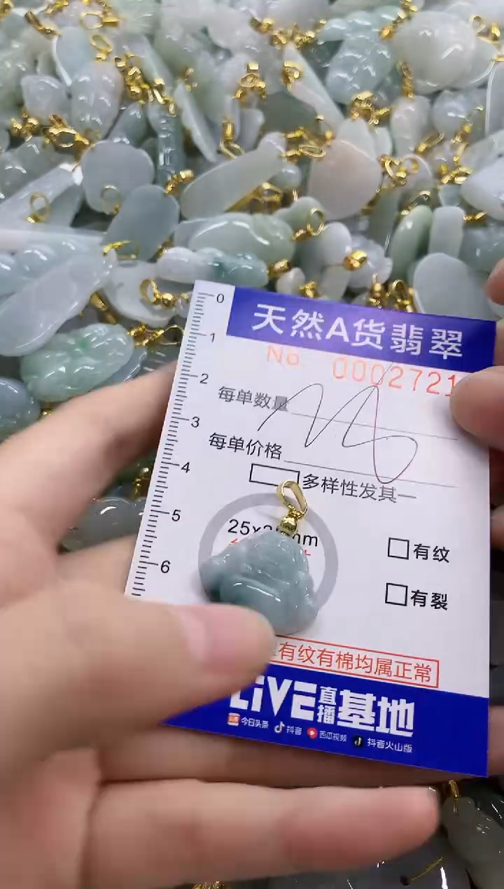 颈饰未镶嵌翡翠天然A货翡翠