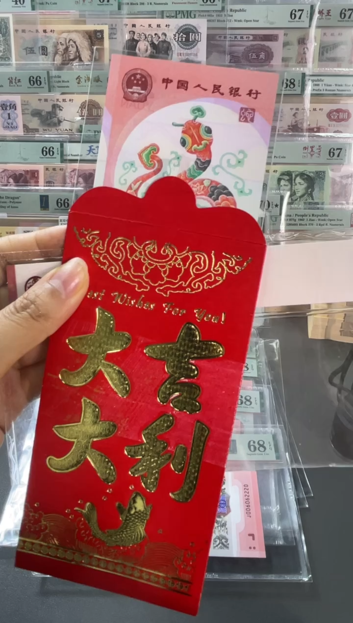 塑料蛇年纪念钞 单张 无47 不挑号随机发