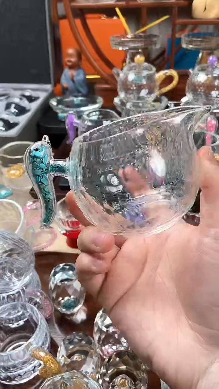 【闪购商品】玺宴新款水晶胖海豚公道杯金箔