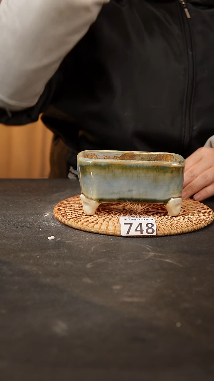 【闪购商品】瓷片748泥泥手工花盆口