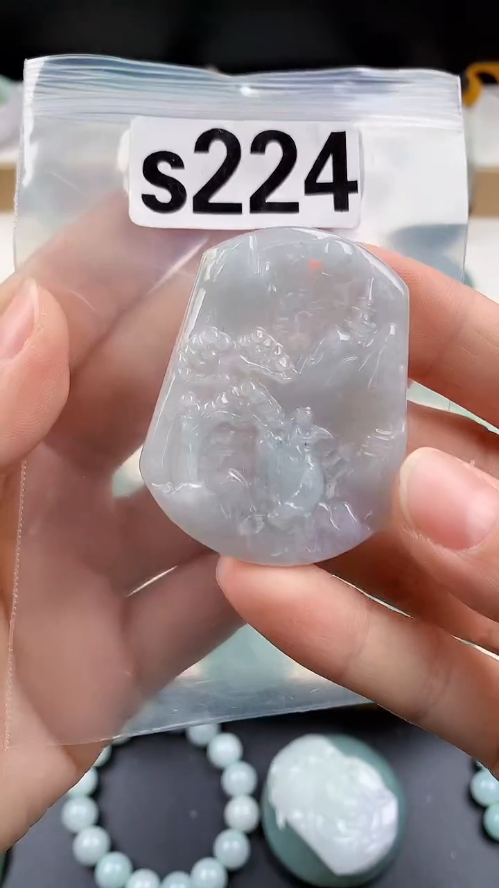 颈饰未镶嵌翡翠天然翡翠吊坠挂件