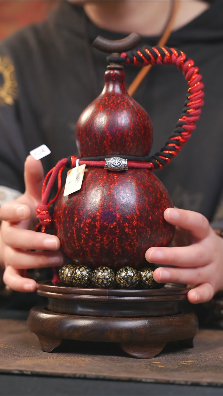 【闪购商品】YU240大漆酒葫芦不包手串及旋转底座