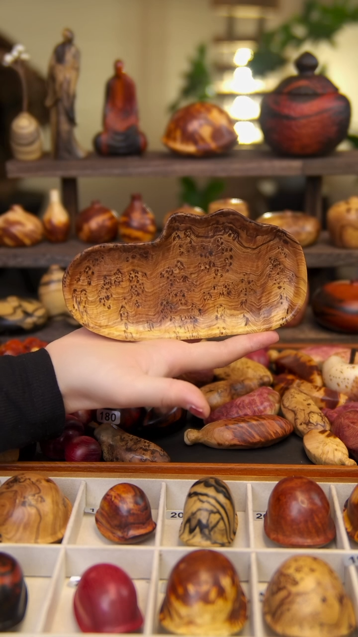 【闪购商品】木鬼柳爆满留疤随型盘子