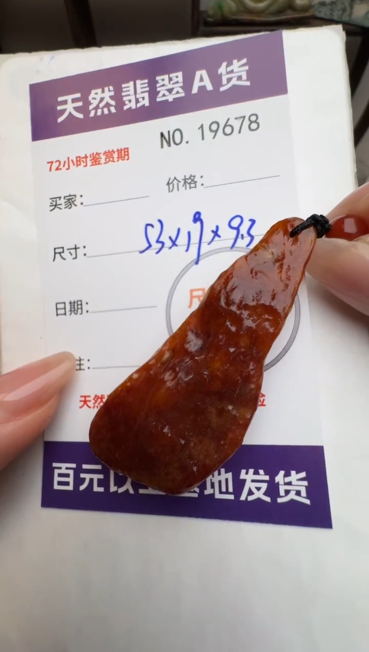 【闪购商品】翡翠颈饰未镶嵌原石19678