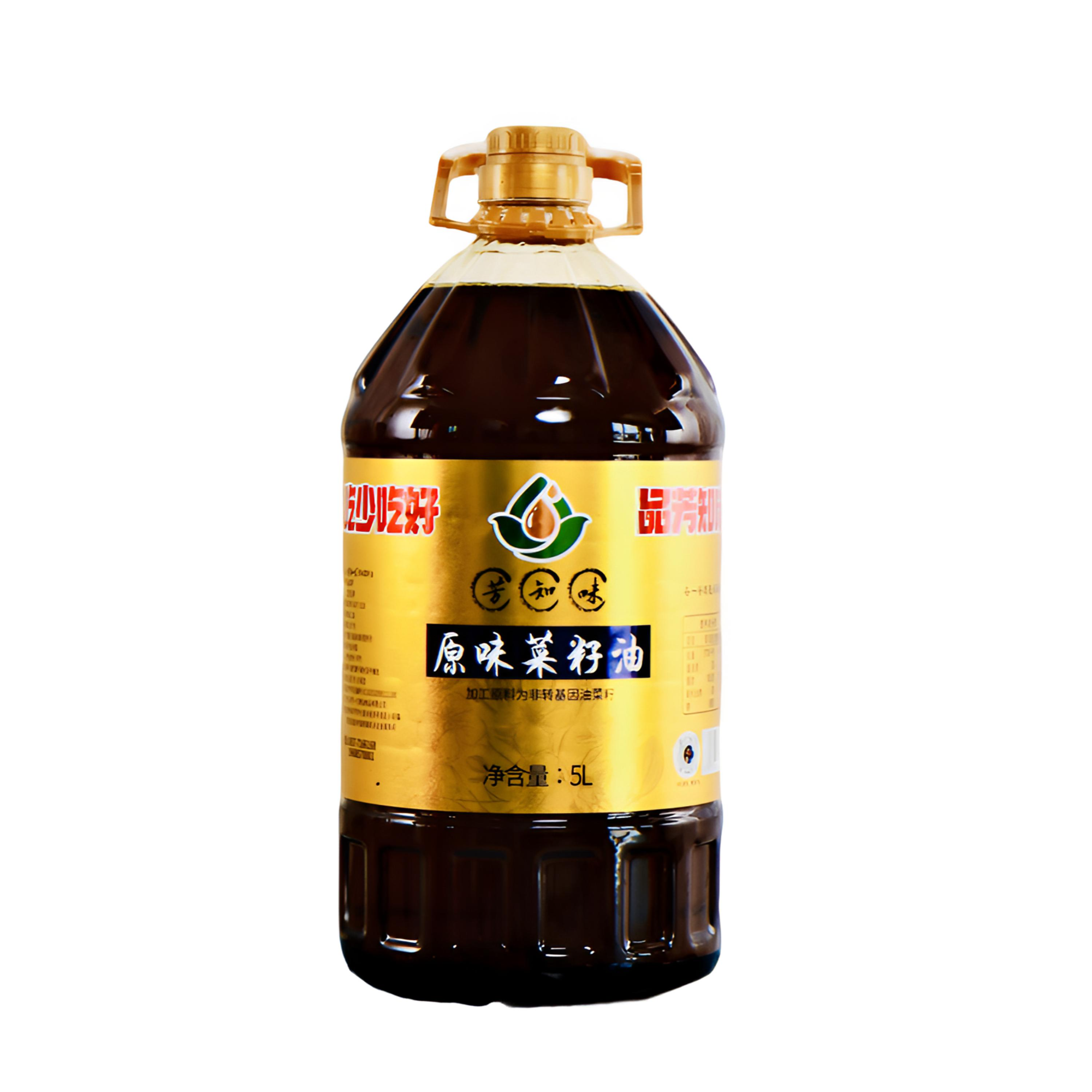 贵州毕节芳知味原味菜籽油物理压榨浓香纯正家用食用油桶装