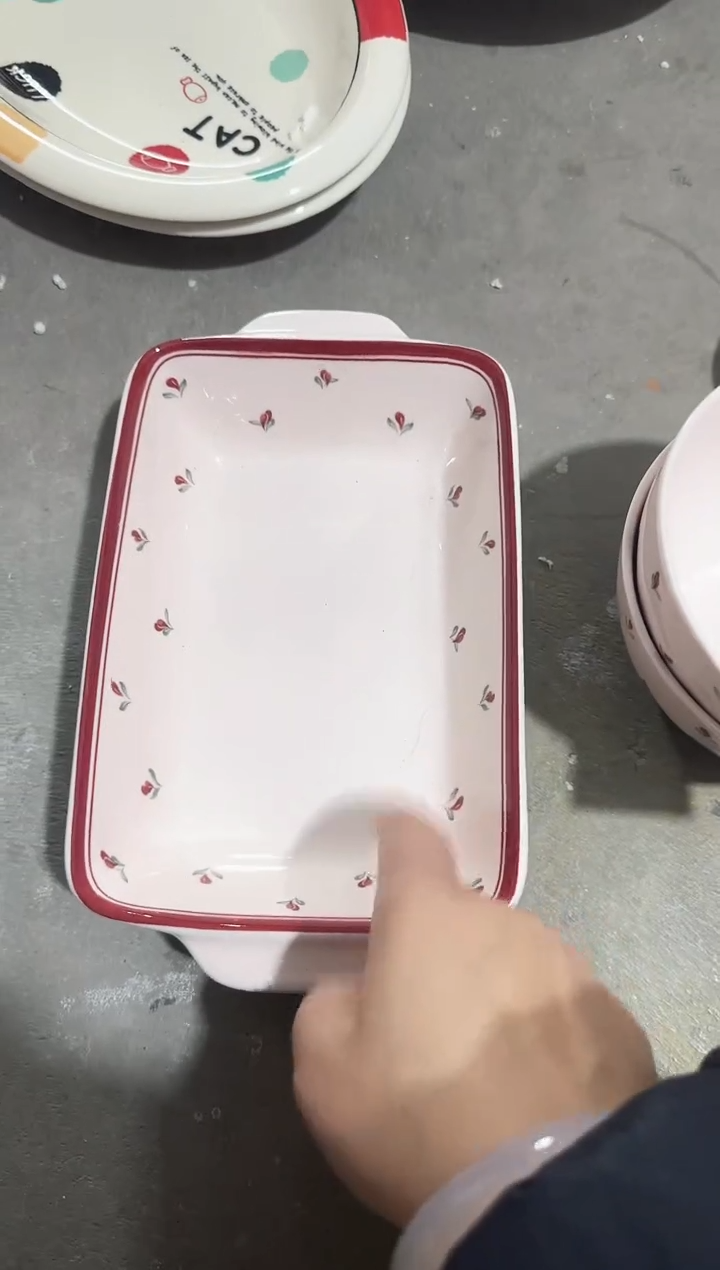 【9.5寸★1个】黑点针眼属正常陶瓷都有介意慎拍微瑕破损包赔