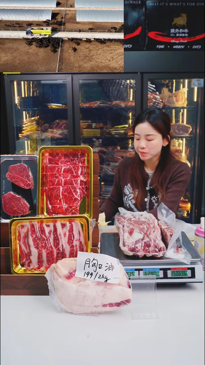 24个月中国大陆散装雪花肥牛1.5KG 