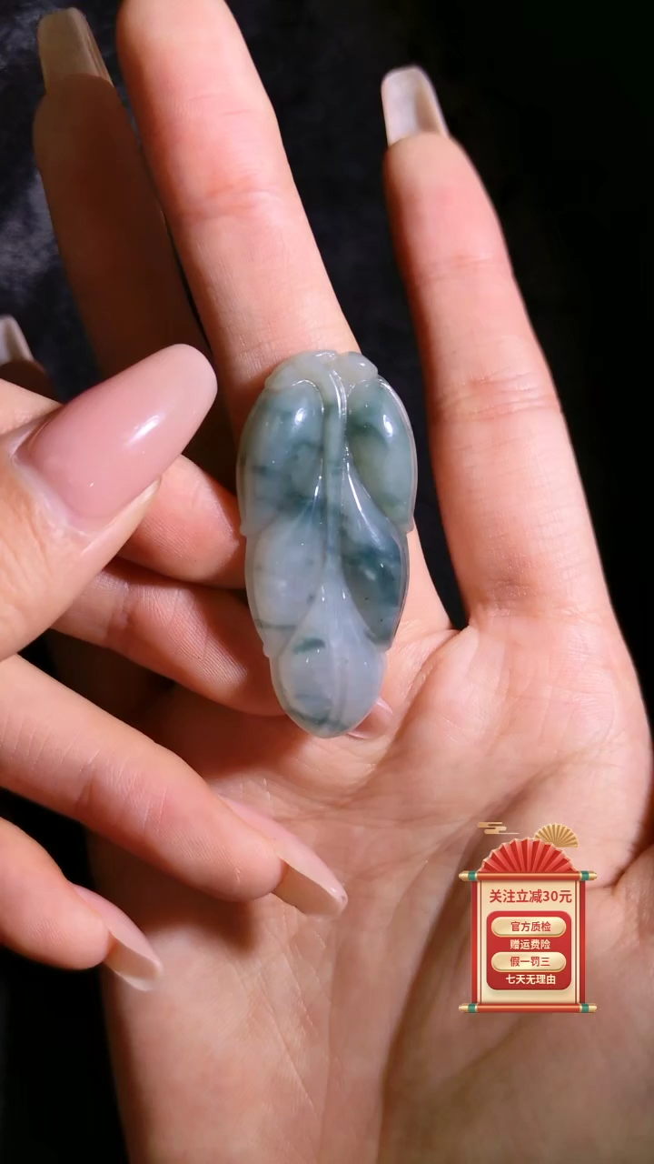 【闪购商品】翡翠颈饰未镶嵌45/21/5 叶子