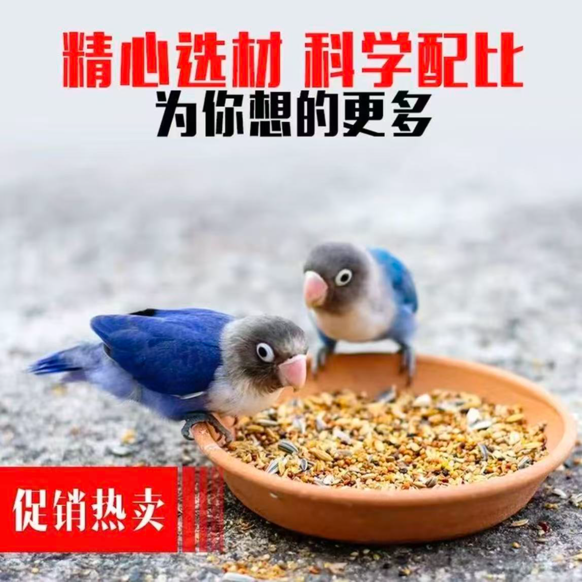 虎皮鹦鹉专用混合营养鸟粮含谷子亚麻籽均衡营养