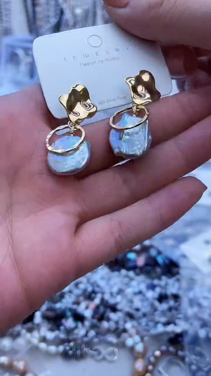 【闪购商品】淡水珍珠耳饰未镶嵌655