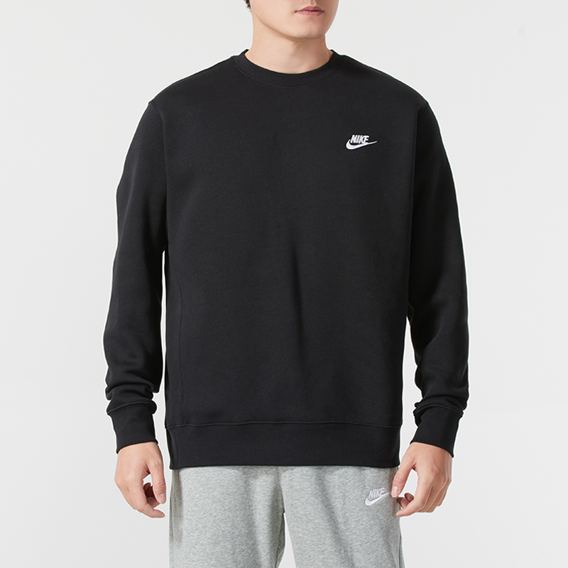 NIKE耐克加绒卫衣男装上衣2025新款加绒保暖运动休闲套头衫BV2663