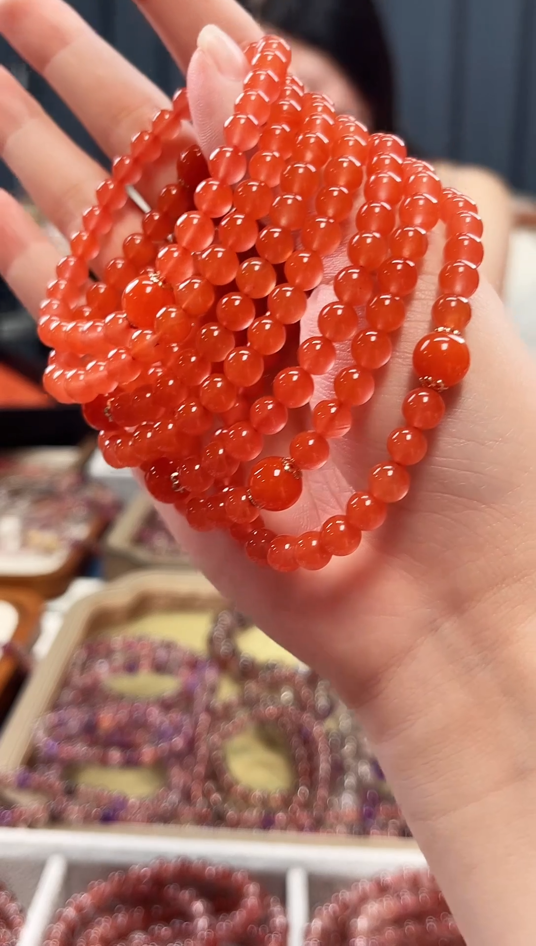 未镶嵌手串南红玛瑙南红单圈手串6mm【多样性发一】