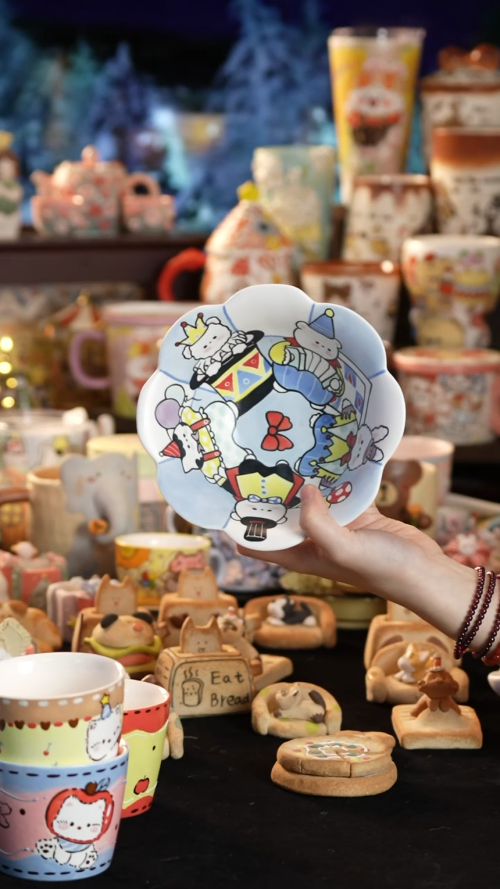 其他陶景德镇釉下彩手绘设计师款陶瓷