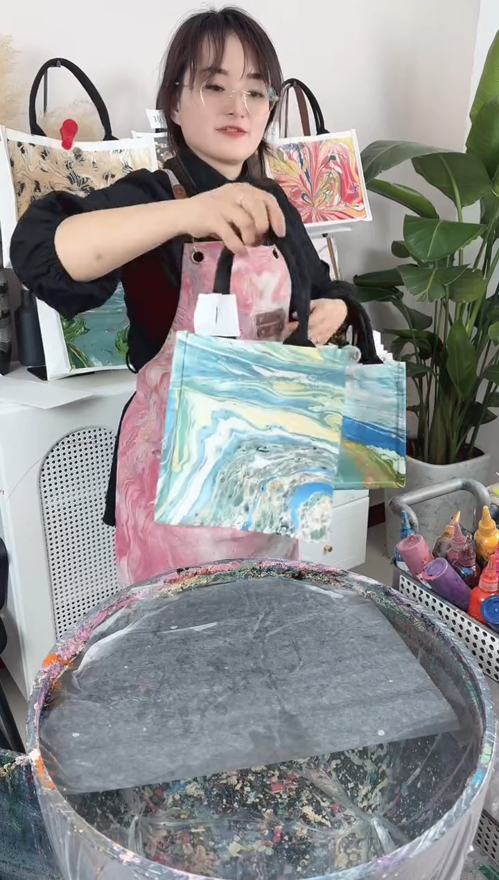 帆布1小艺手作大漆包包