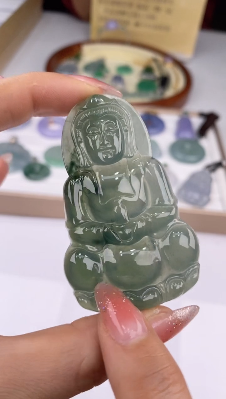 【闪购商品】翡翠吊坠(赠链)未镶嵌26558/静静聊翠