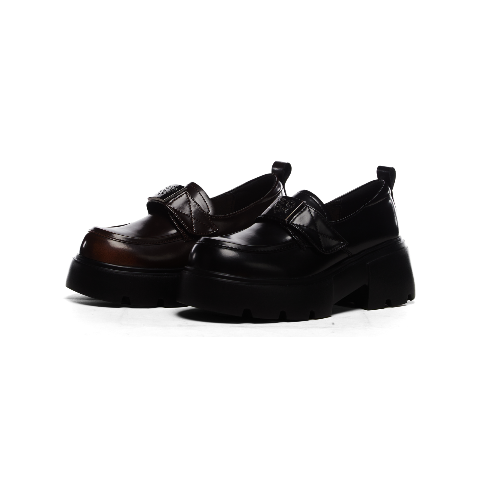 春季新款低跟休闲乐福鞋女款单鞋女一脚蹬豆豆鞋 Y 检 5501