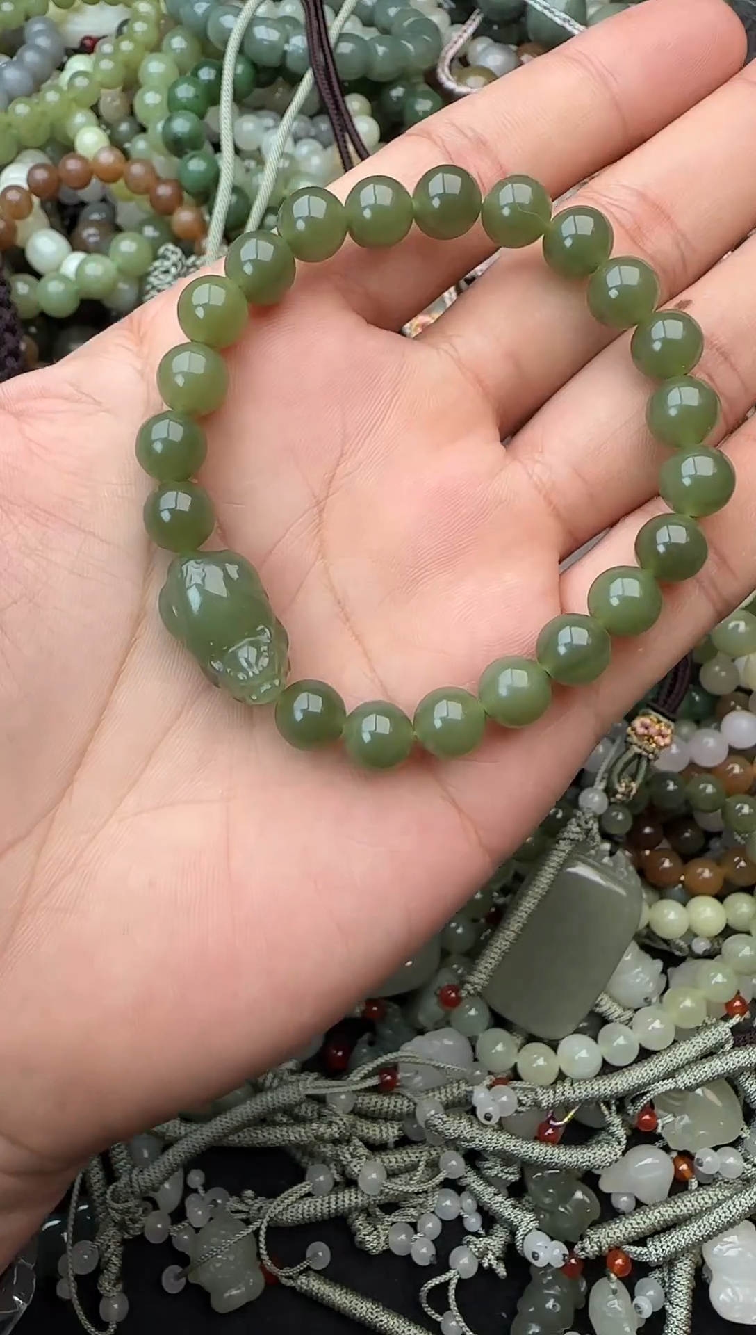 颈饰未镶嵌和田玉拍一发一