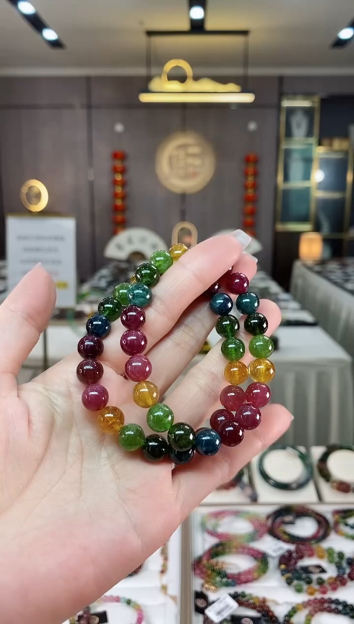 【闪购商品】碧玺单圈手串9mm+未镶嵌（多样性发一条）hon