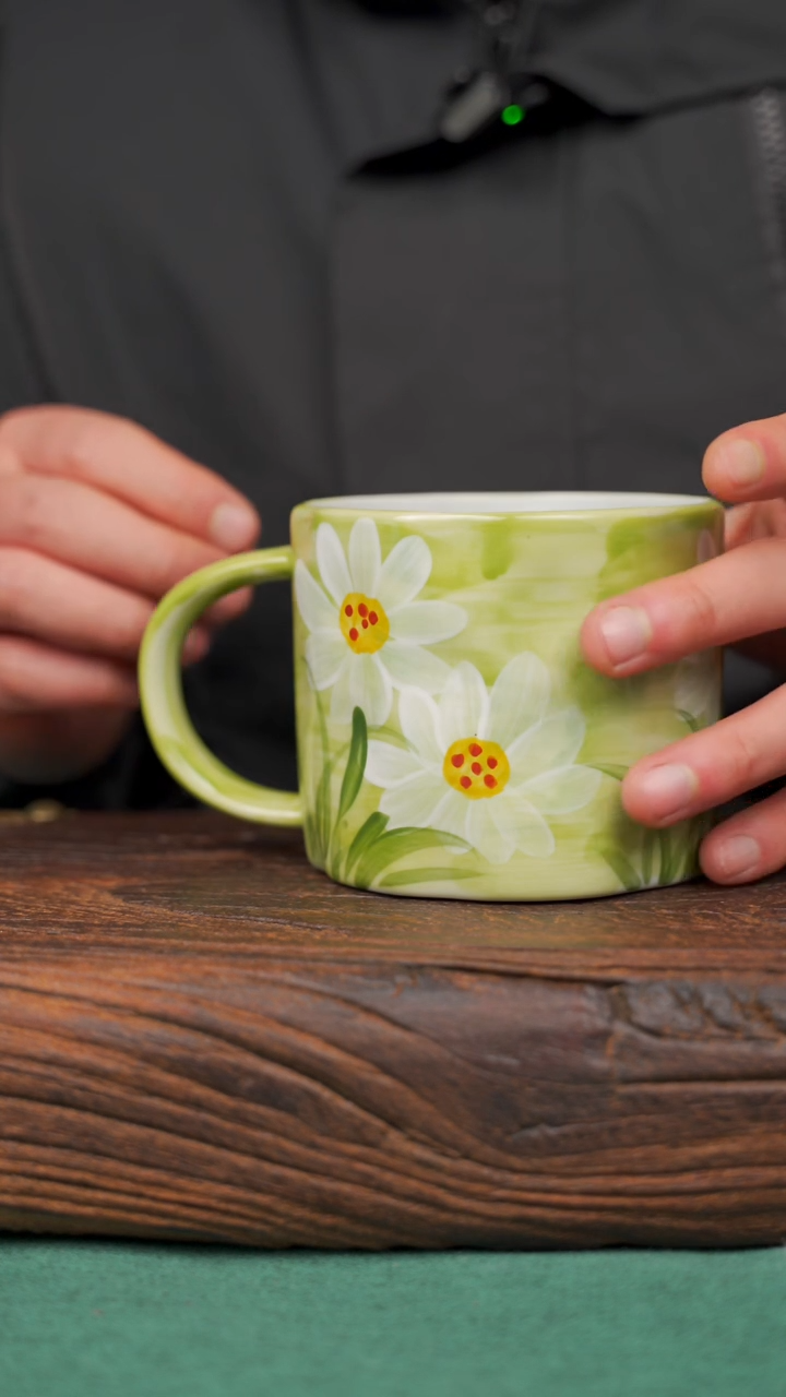 【闪购商品】瓷片81寻一缕瓷香杯釉下手工手绘瓷器