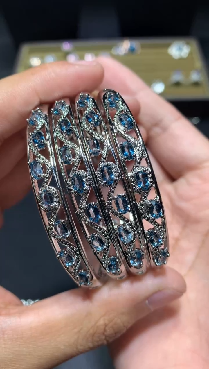 未镶嵌手镯托帕石K42【多样性发其一】