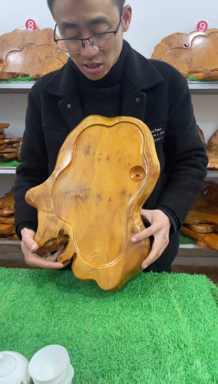 【闪购商品】四川香杉枯木榴茶盘