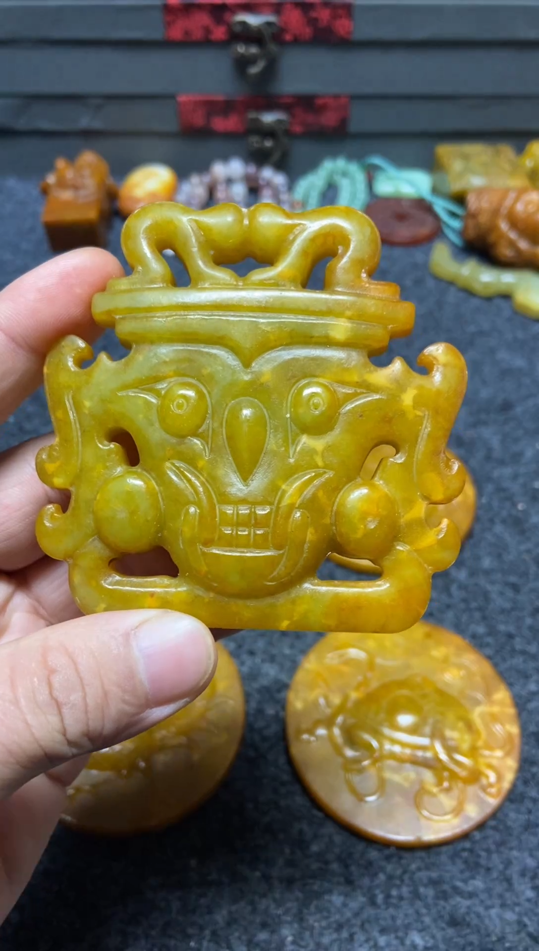 未镶嵌蛇纹石玉吊坠(不含链)直播间专用链接