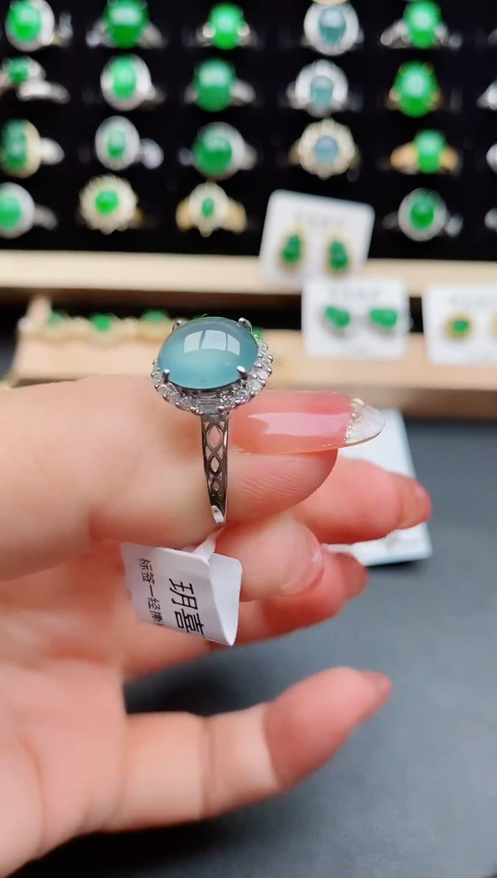 【闪购商品】翡翠戒指银S925镶嵌121212