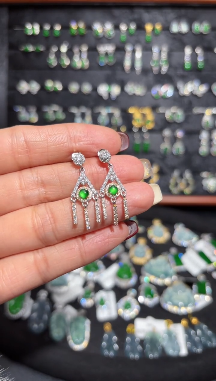 【闪购商品】翡翠颈饰银S925镶嵌蛋面/支持复检/一件