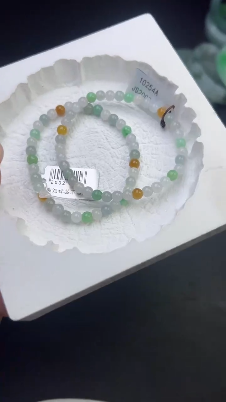 未镶嵌手串翡翠珠子手串多样性发一