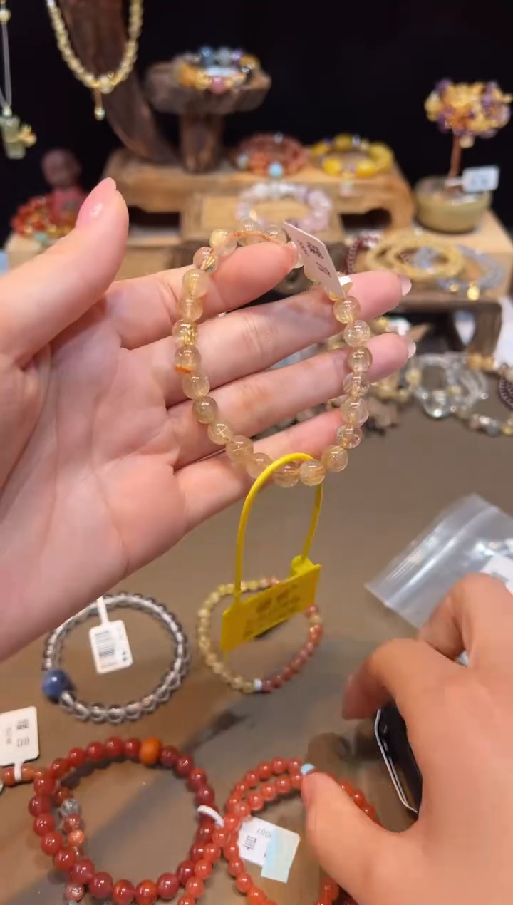 水晶手链未镶嵌手饰@@5659