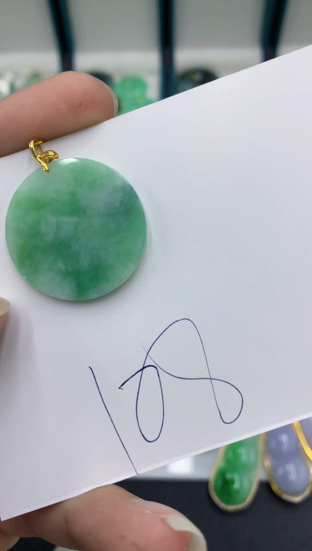 【闪购商品】翡翠颈饰18K金镶嵌翡翠