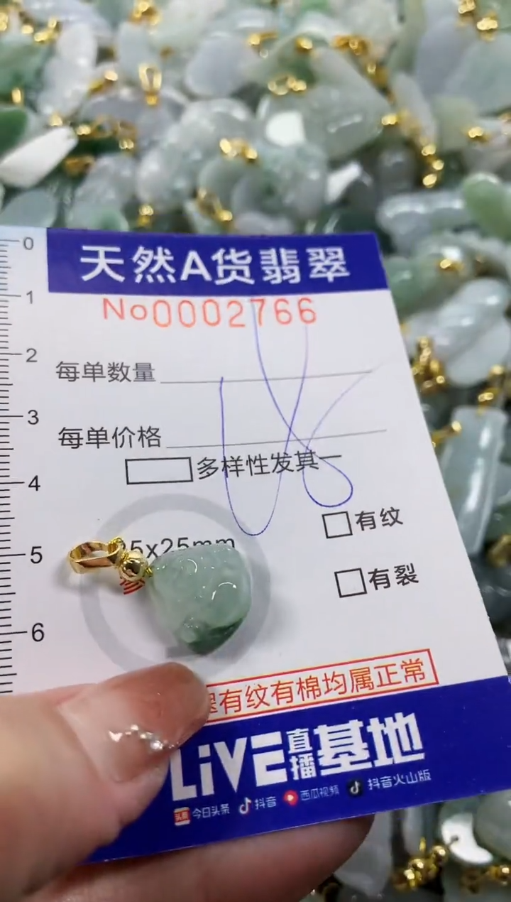 颈饰未镶嵌翡翠天然A货翡翠