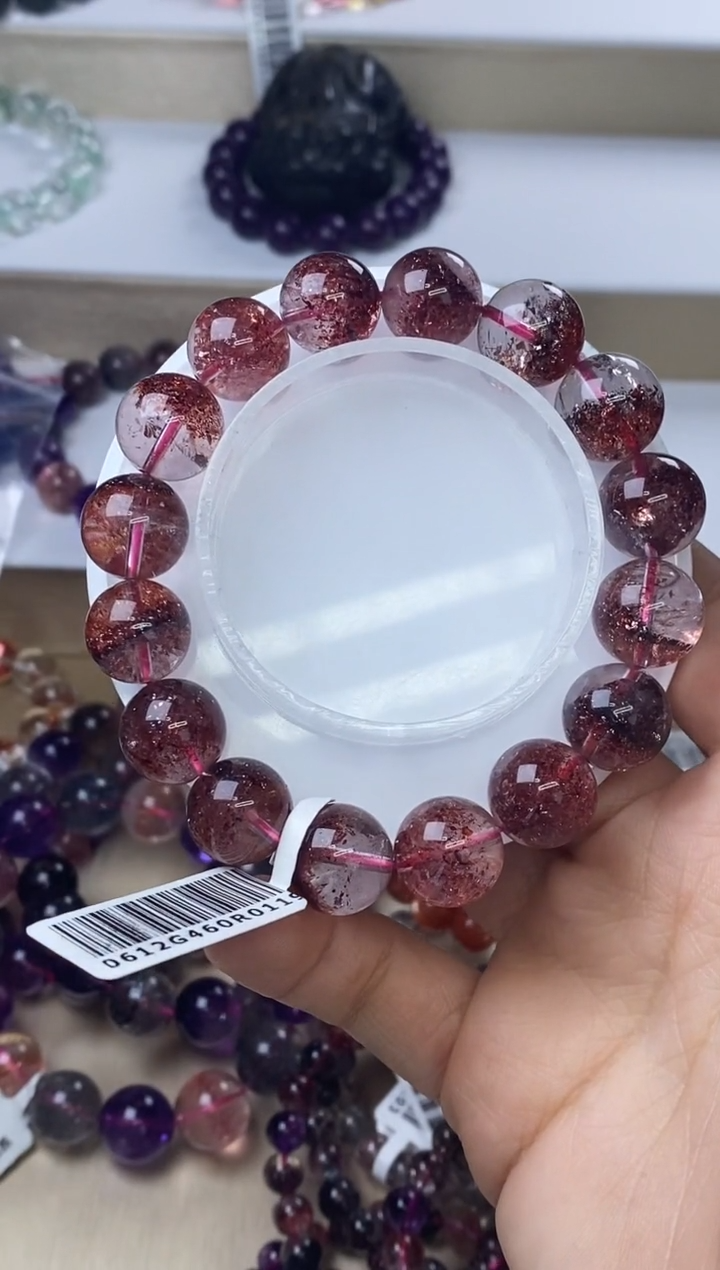 【闪购商品】水晶手链未镶嵌金草莓单圈13m+