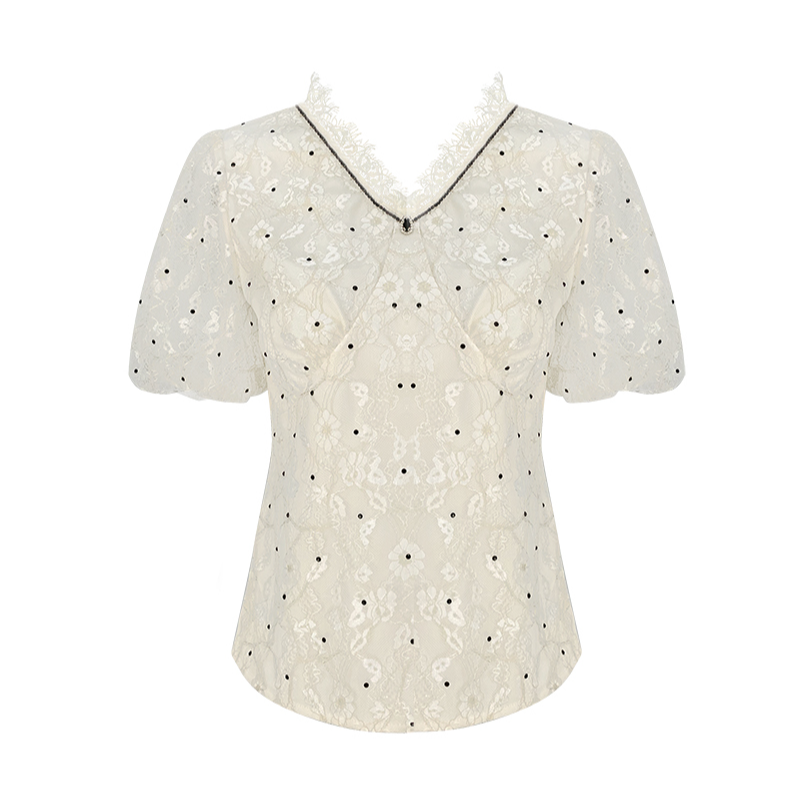 【粉丝专享】赫本蕾丝小衫BR08018657